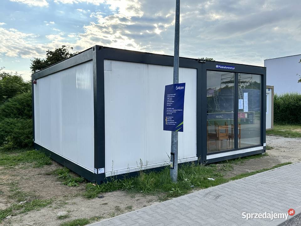 KONTENER BIUROWY PODWÓJNY DUŻE WITRYNY dolnośląskie Wrocław sprzedam