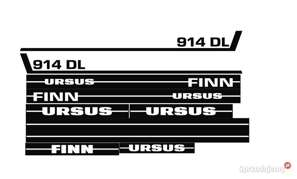 Naklejki ursus finn 914 dl mocne zamienniki sprzedam