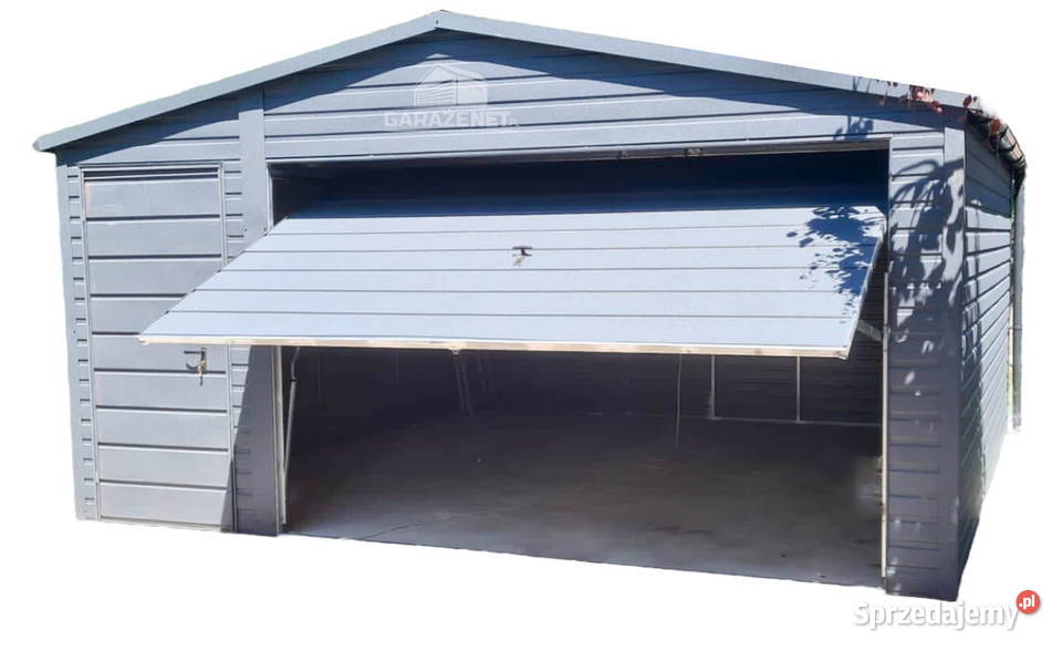 GARAŻ BLASZANY 4m x 5m BRAMA UCHYLNA DRZWI RYNNY małopolskie Łapanów