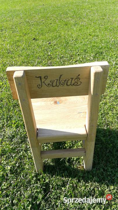 Krzesełko drewnianedębowe kilkuletniego dziecka Radków sprzedam