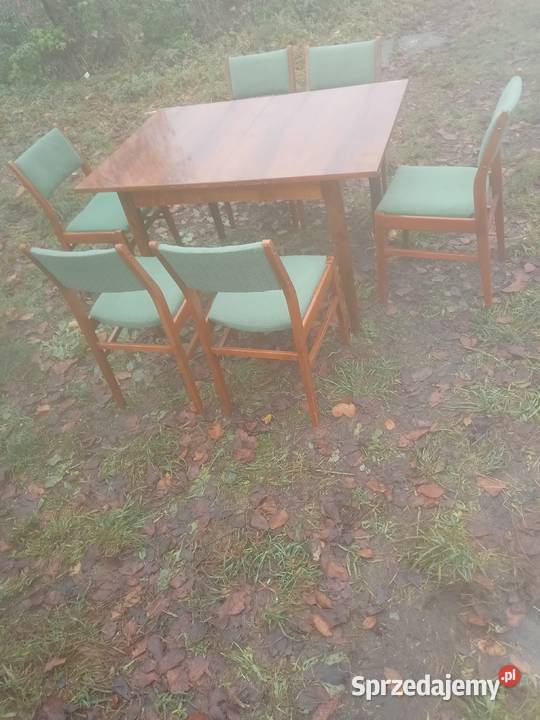 Stół sześć krzeseł do salon pokój kuchnia Meble do salonu