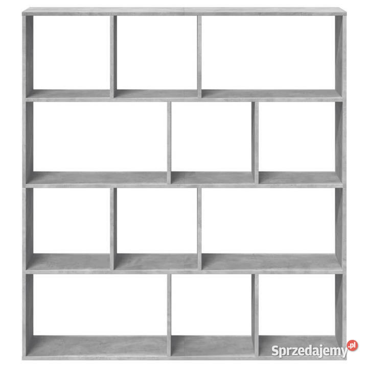 Regał szarość betonu 132x29x1415 materiał Regały Warszawa sprzedam