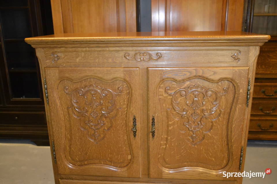 komoda pomocnik stylowy lity dąb Będzin