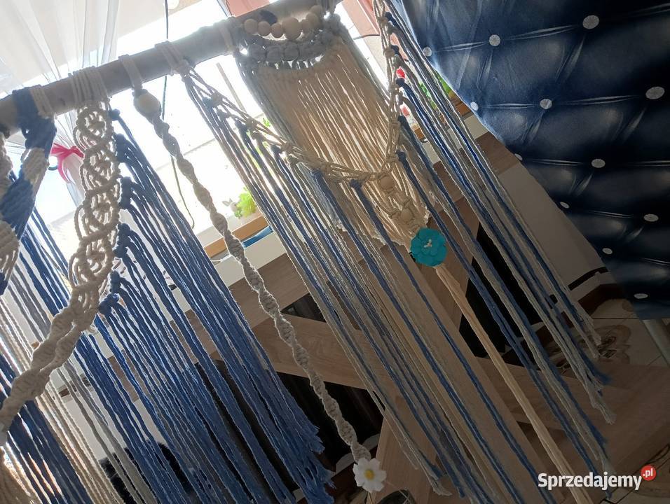 Makrama xl z lampkami solarnymi Łapacze snów Bytom