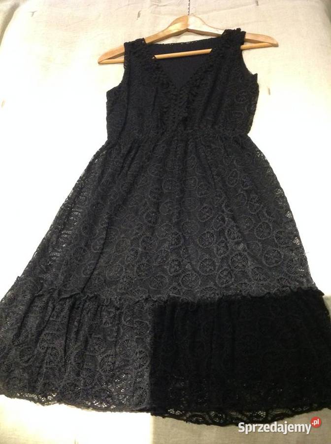 Sukienka Koronkowa Czarna Damska S j Nowa Spódnice i sukienki Nowa Sól