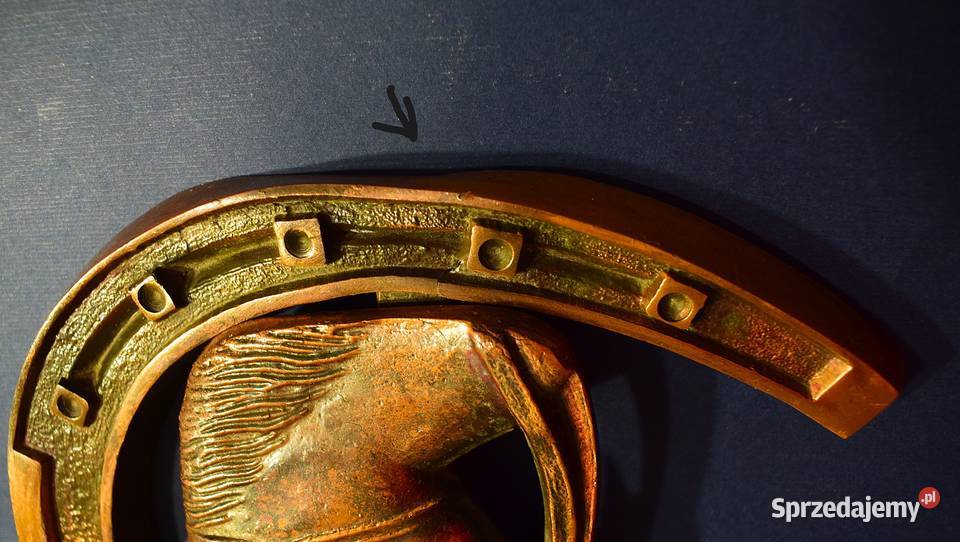 Ozdobna podkowa z parą koni masywna 165 x 17 kujawsko-pomorskie Chełmno