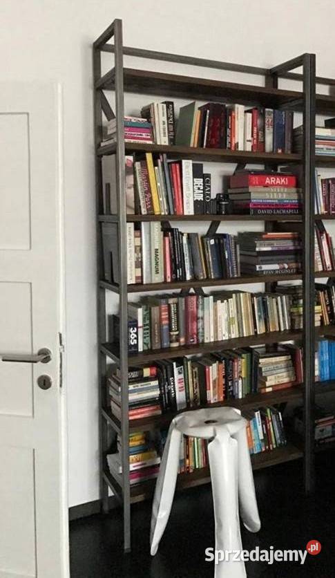 Regał NA WYMIAR stal loft rustykalny na książki warmińsko-mazurskie Bartoszyce