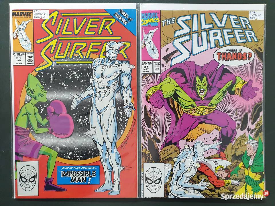Silver Surfer 14 oryginalnych komiksów Marvel Gdynia
