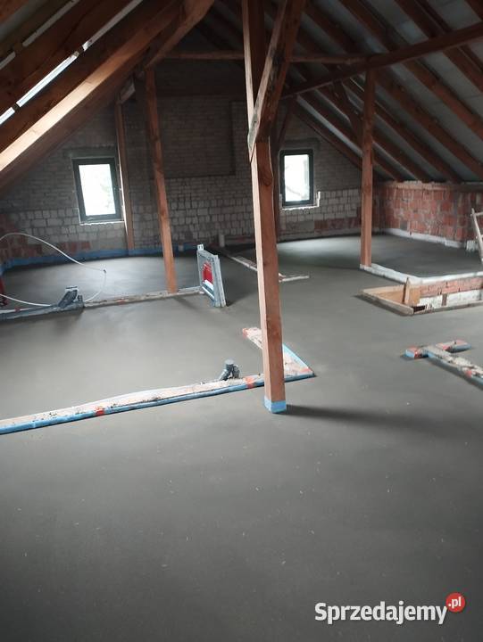 Posadzki maszynowe cementowe i anhydrytowe Wylewki podłogowe, posadzki Konin