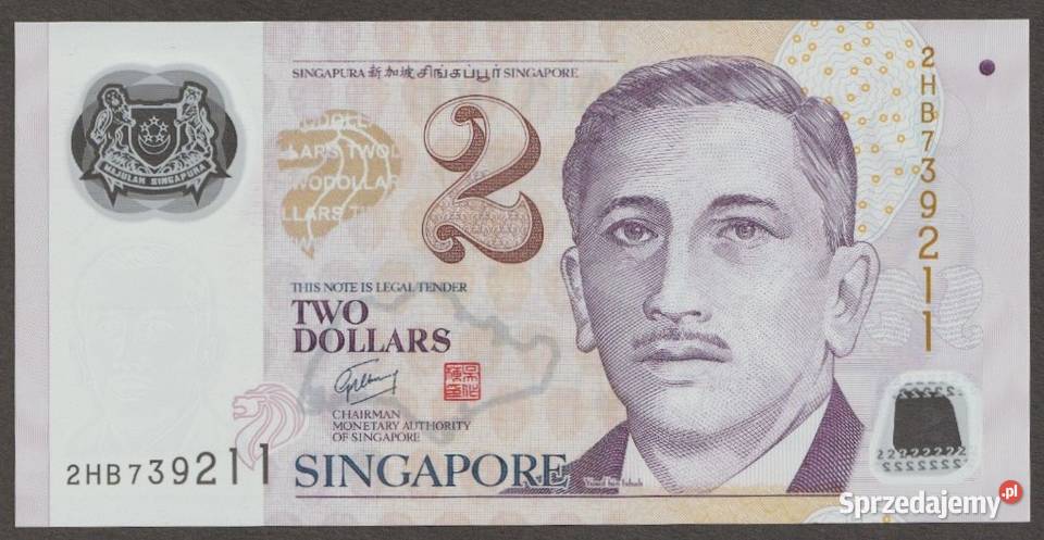 SINGAPUR 2 DOLARY 2006 STAN BANKOWY UNC Łódź sprzedam