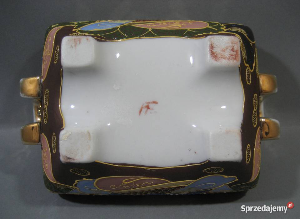 Kadzielnica Japońska Porcelanowa Imari Sygnowana Warszawa