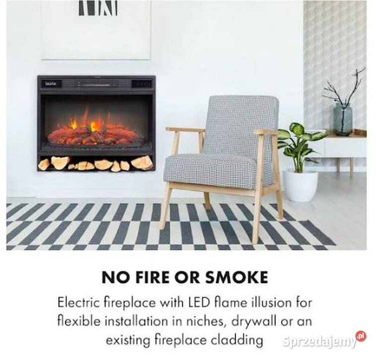 wkład kominkowy elektryczny LED świeci i grzeje sprzedam