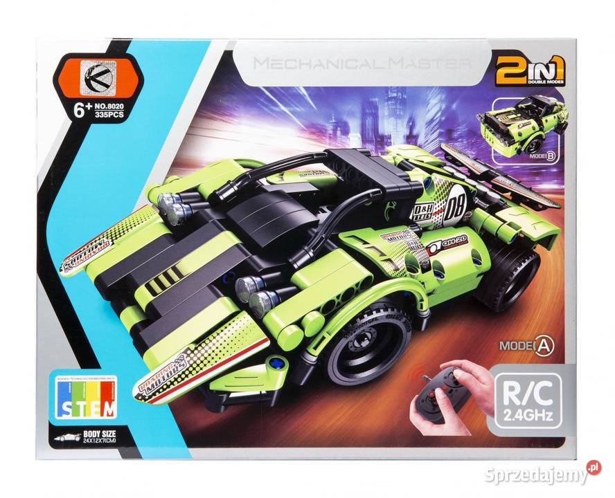 Klocki konstrukcyjne auto 2w1 sterowane sprzedam