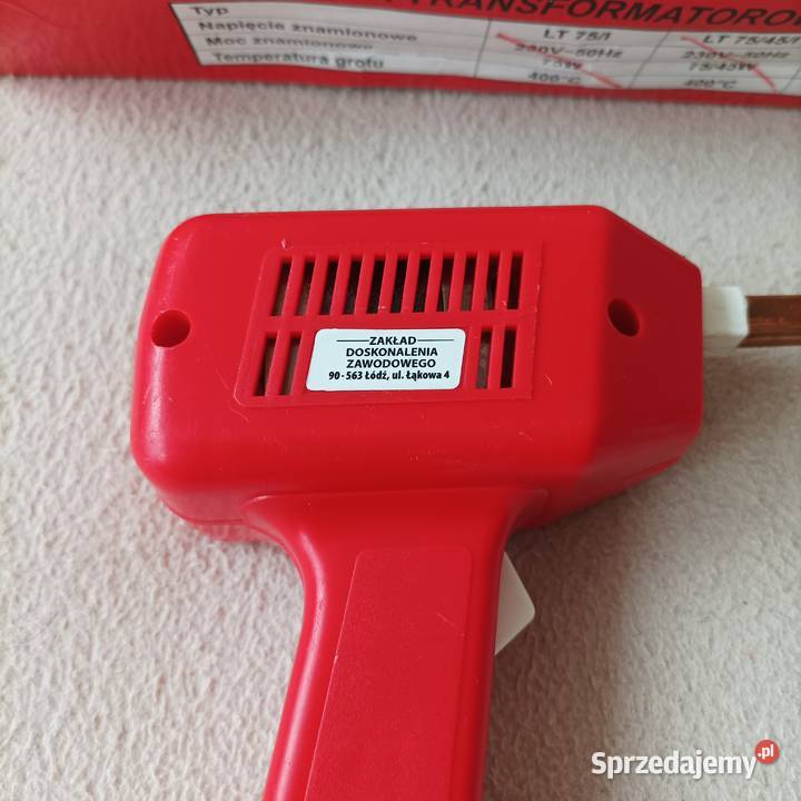 Polska lutownica transformatorowa ZDZ Łódź LT dolnośląskie