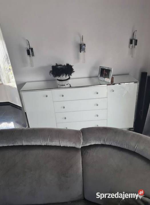 Komoda Lustrzana Meble Glamour Komoda z Cichym Kępno