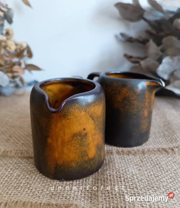 Ceramiczne mleczniki naczynie na mleko sos wielkopolskie Leszno