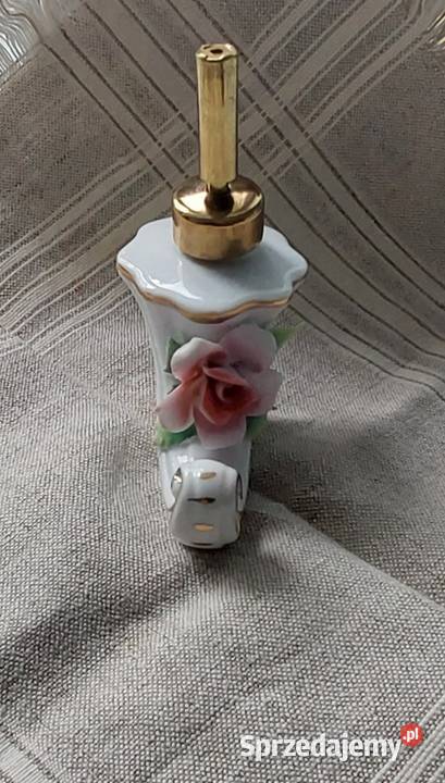 Wintage porcelanowy flakon na perfumy z ręcznie podlaskie