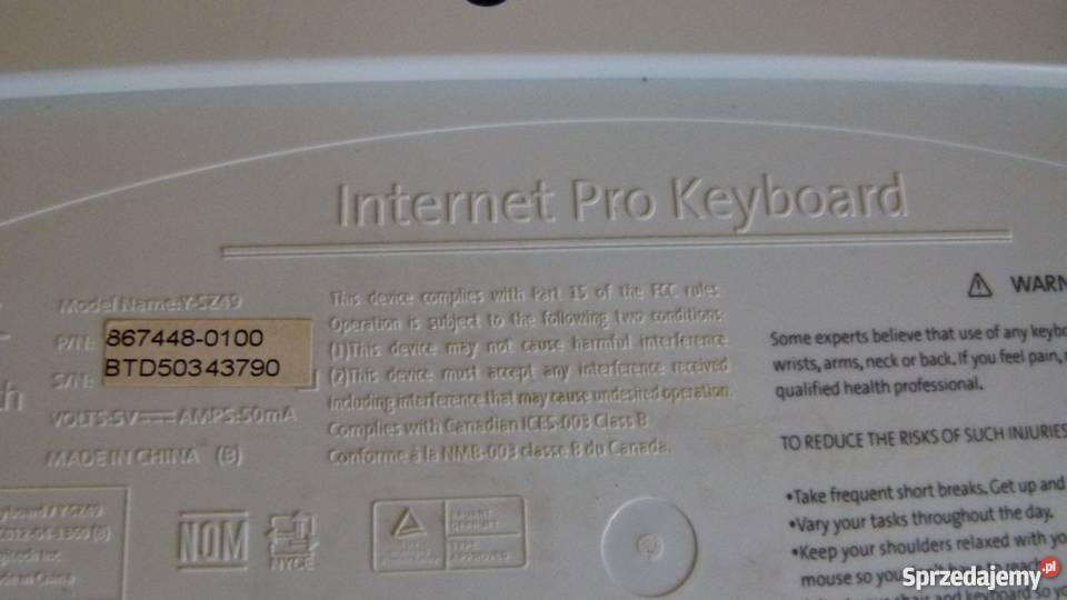 Klawiatura Logitech YSZ49 stan ŁADNA