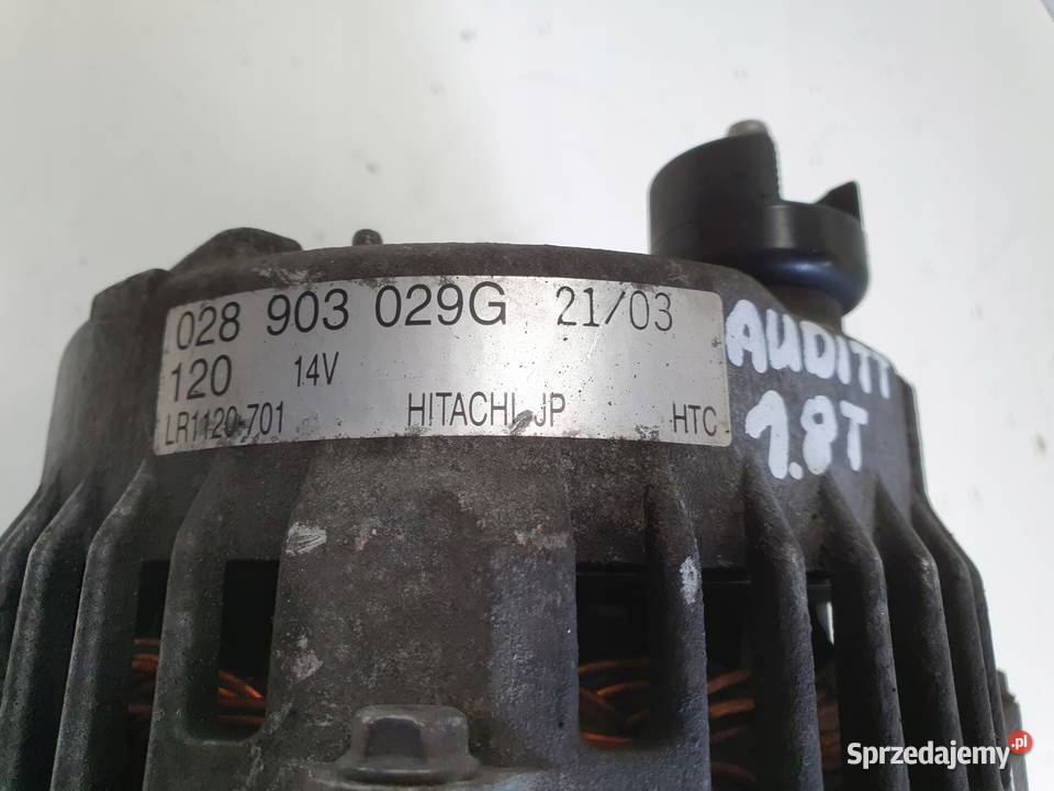ALTERNATOR Audi TT 18 T 028903029G Alternator Rudka