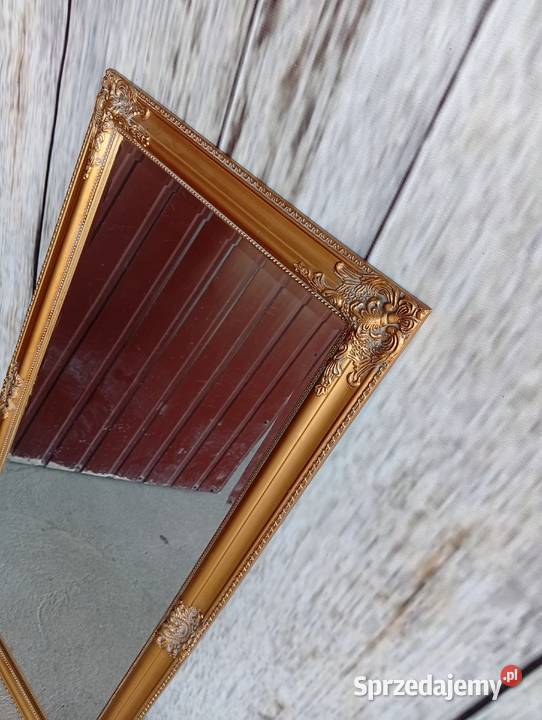lustro w złotej ramie 427 kujawsko-pomorskie Byczyna sprzedam