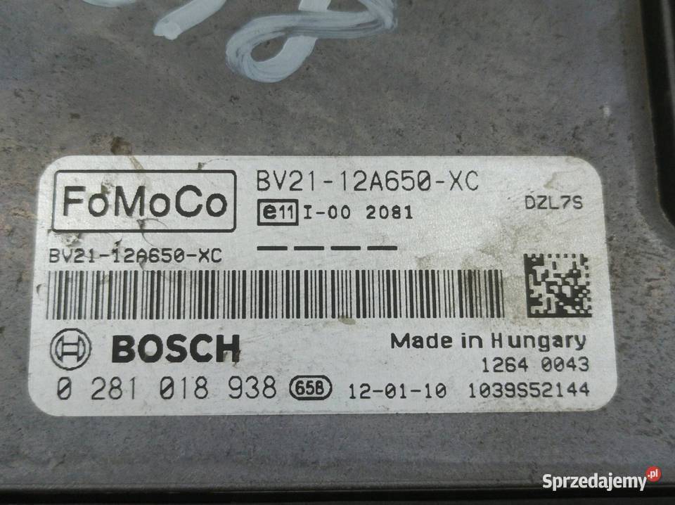 STEROWNIK SILNIKA BV2112A650XC 0281018938 16 D