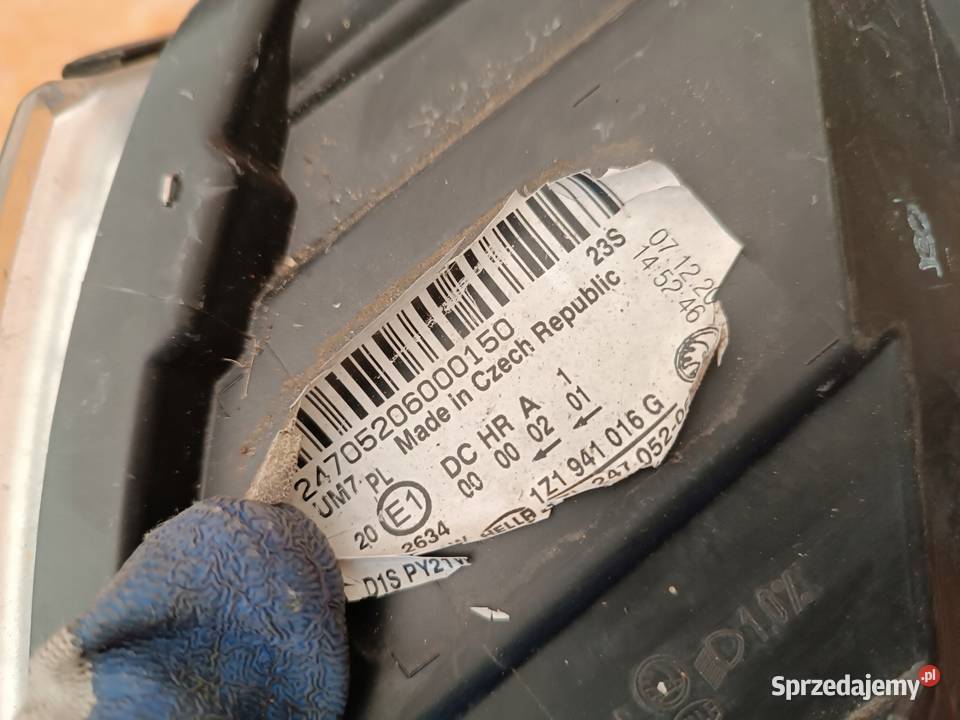 LAMPA PRAWY PRZÓD EU 1Z1941016G SKODA OCTAVIA II osobowe Nowy Tomyśl