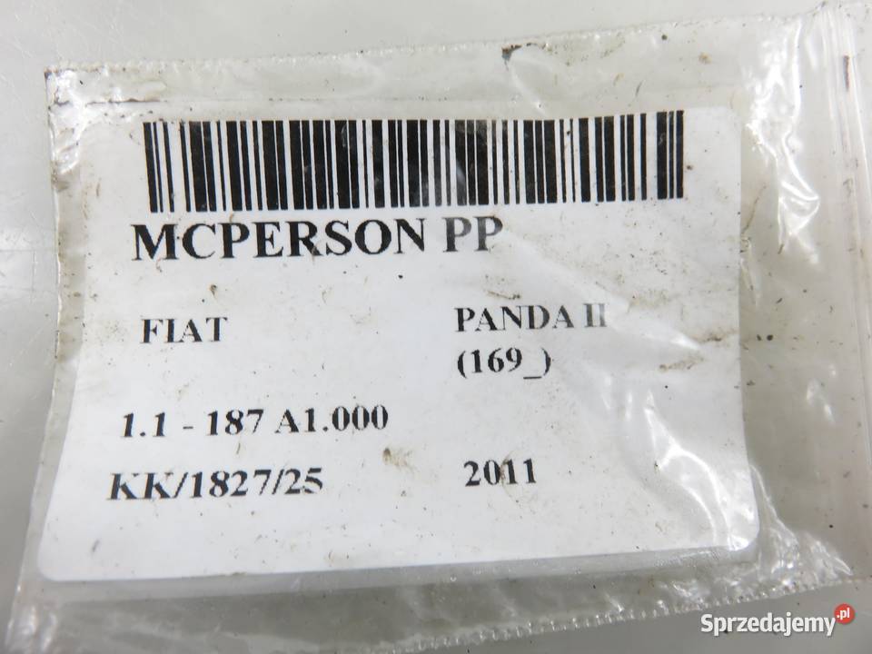 MCPERSON PRAWY PRZEDNI FIAT PANDA II 11 Amortyzatory sprzedam