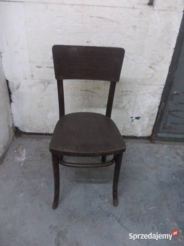 Przedwojenne drewniane krzesło Mundus