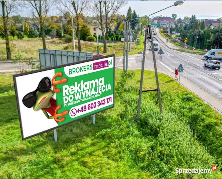 Reklama Billboard Bieruń centrum miasta Wydruk Zator