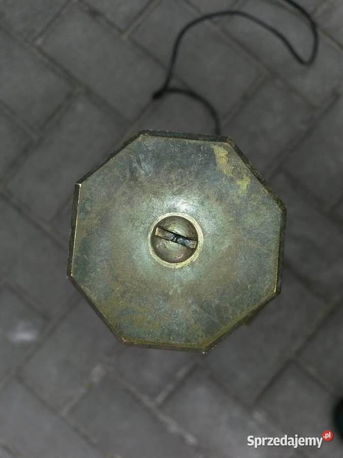 STARA LAMPA Z PRZYKRECANA PODSTAWA Antyki, Sztuka, Kolekcje