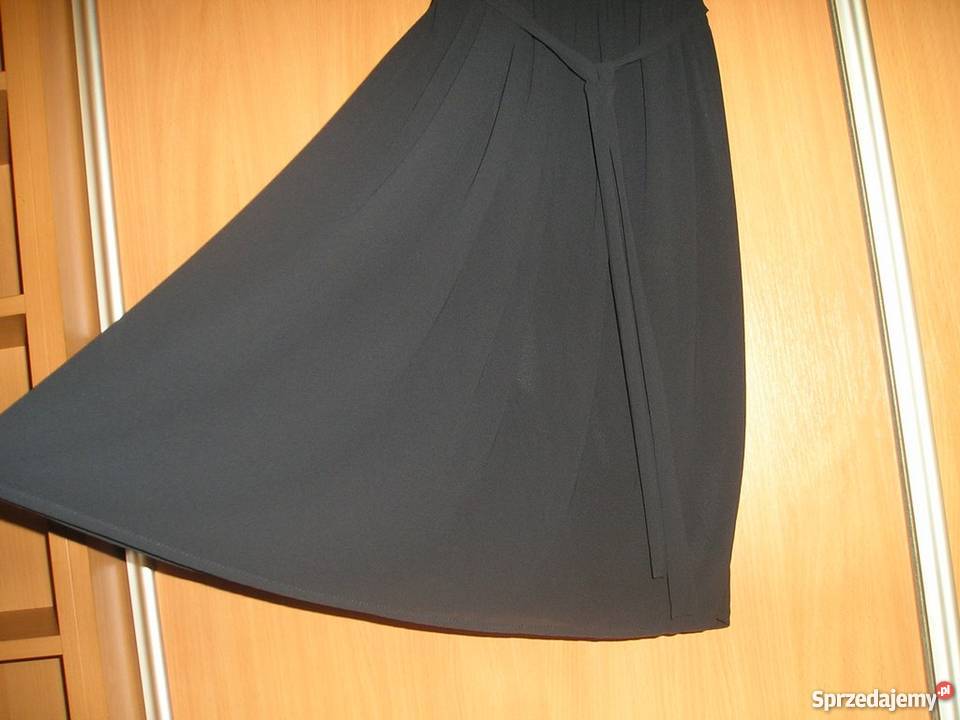 sukienka mgiełka midi mała czarna 36 S L Słupsk