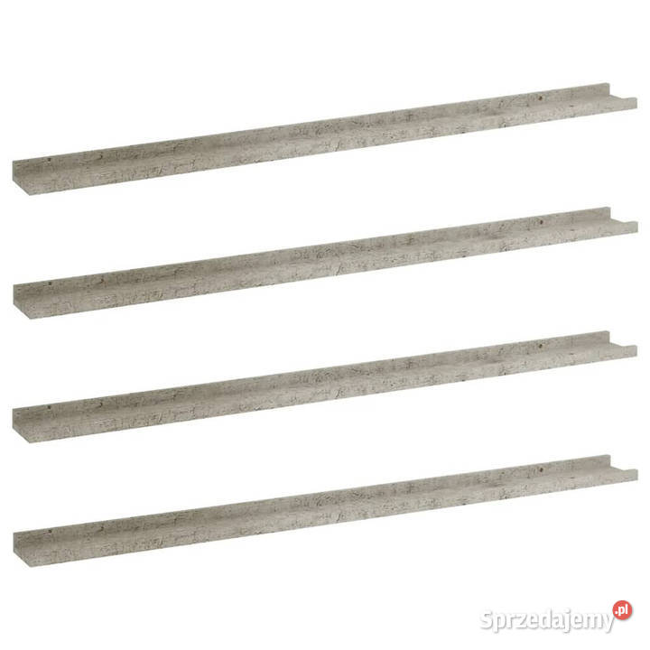 Półki ścienne 4 szarość betonu 115x9x3 WM326708 Warszawa sprzedam