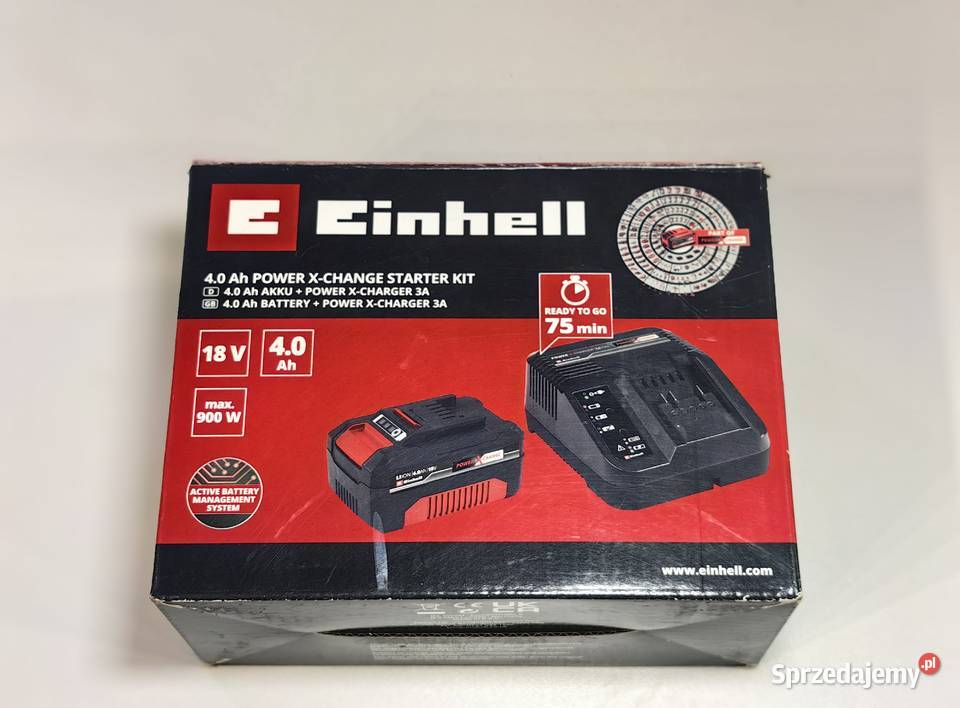 Zestaw startowy Einhell 4Ah nowy 2020 Box DPD