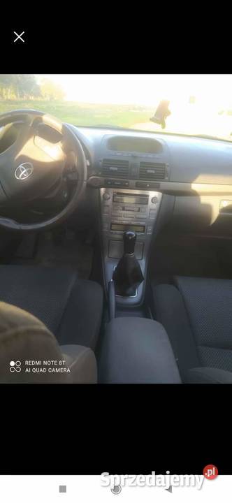Toyota Avensis 20 2004 Rok produkcji 2004 warmińsko-mazurskie Lubawa
