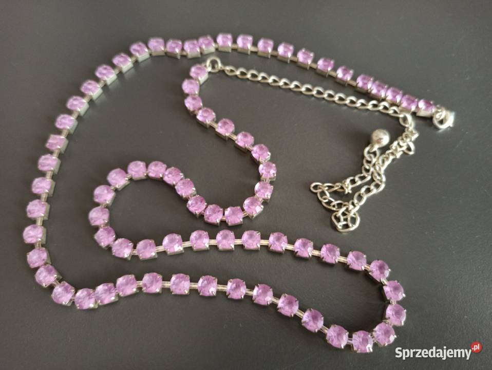 Pasek z różowymi kamykami Białystok