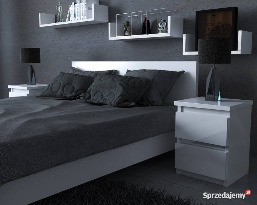 Półka Wisząca Ścienna Na Książki Biała Połyskowa 16cm Elbląg