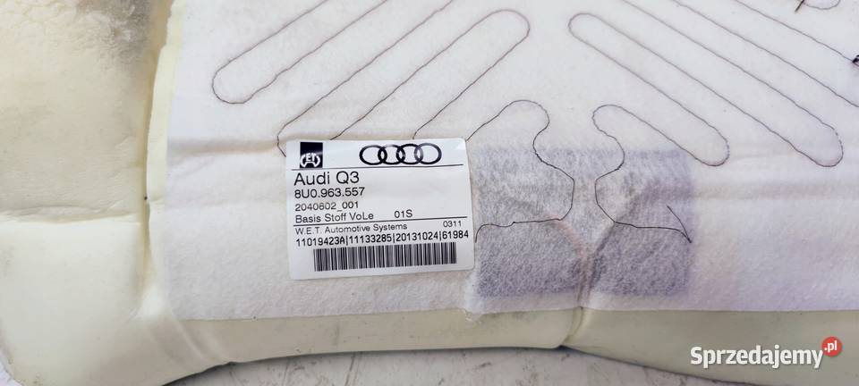 MATA GRZEWCZA FOTELA GÓRA AUDI Q3 8U0963557 Panele sterowania, przełączniki śląskie Przystajń