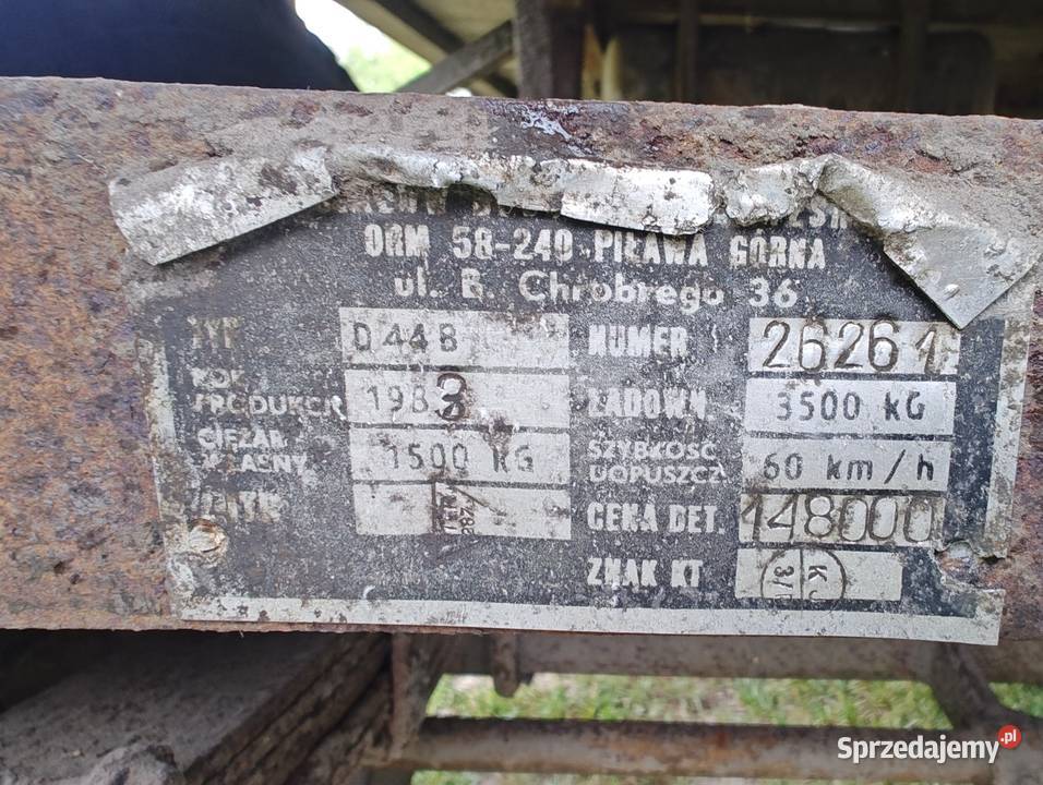 Przyczepa d44b w oryginale super stan Łowicz