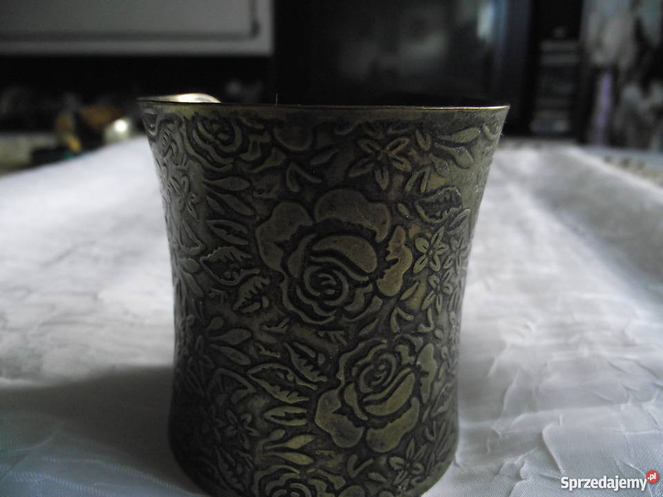 MIEDZIANA BRANSOLETA POWLEKANA STARYM ZŁOTEM Piła