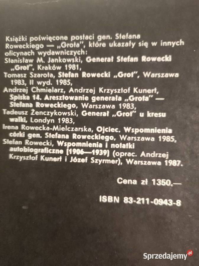 Stefan Rowecki w relacjach Rok wydania 0 Kielce