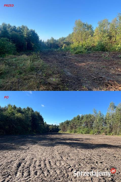 Rekultywacja Mulczer leśny Mulczowanie wgłębny Kalwaria Zebrzydowska