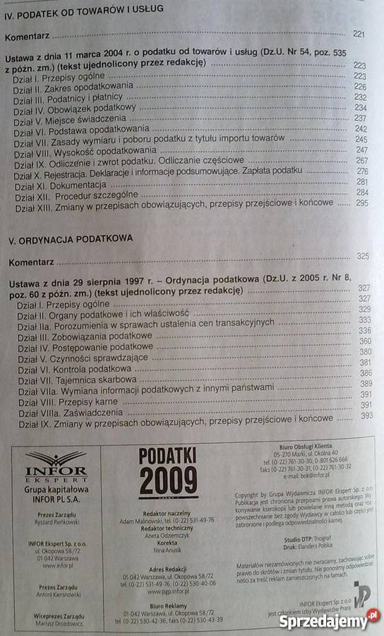 PODATKI 2009 GAZETA PRAWNA Łódź