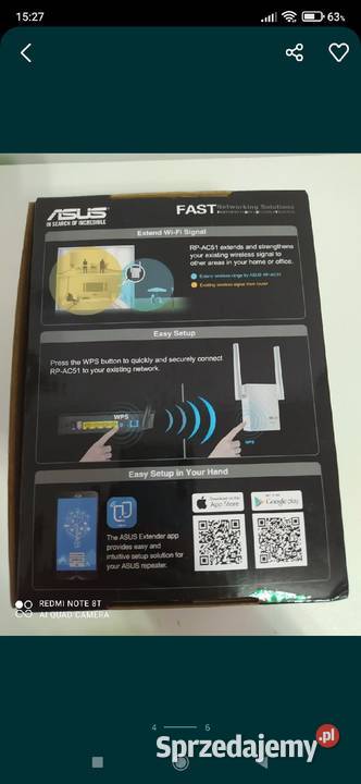 Sprzedam nowy Asus Wifi Repeater 180 Asus Warszawa