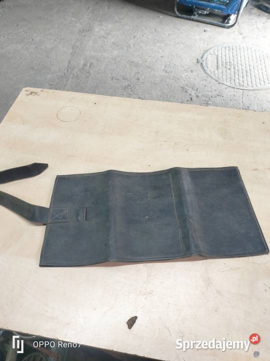 Stary skórzany notes portfel 1952 Łubno