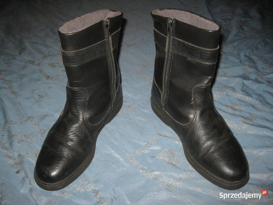 Buty ciepłe męskie kozaczki LARS 44 10 285 skóra lubuskie Żary