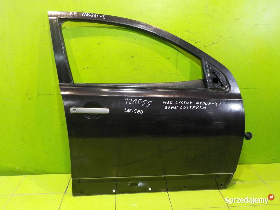 NISSAN QASHQAI J10 I 2 09r 5D drzwi prawe przod Suków