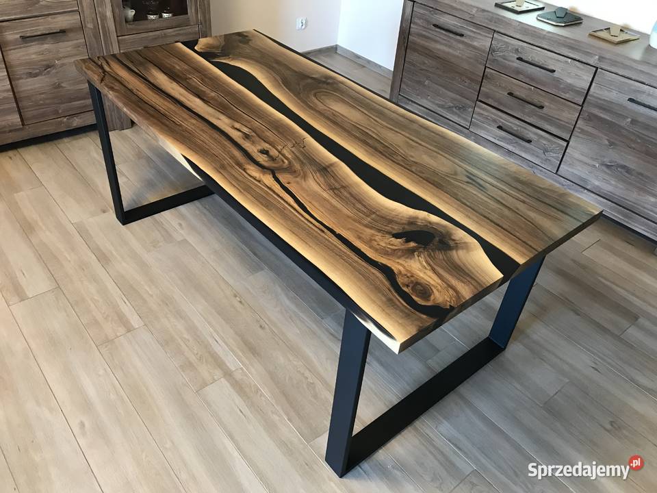 Stół drewniany żywica epoksydowa Warszawa