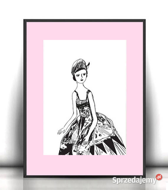 dziewczyna plakat 30x40 nowoczesny plakat na Bydgoszcz