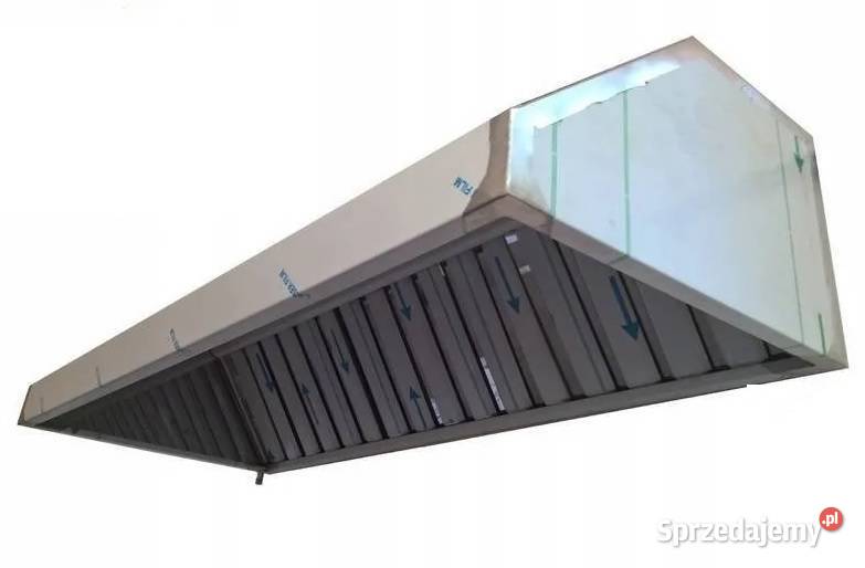 Okap Gastronomiczny 136x57x48 z TURBINĄ Gastronomia Pszczyna