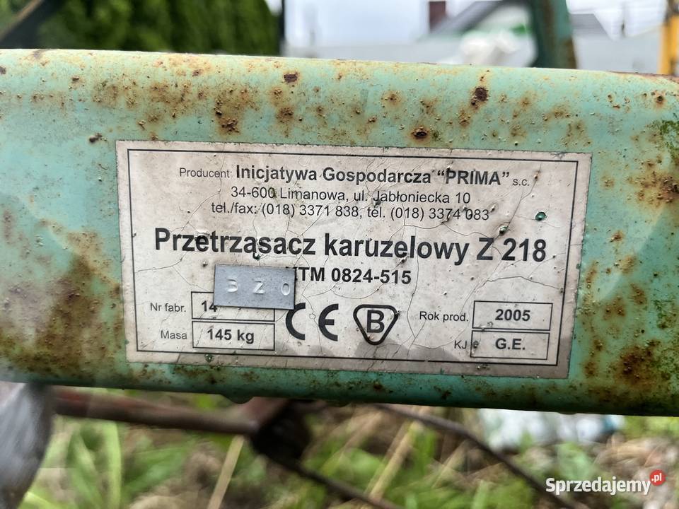 Przetrząsasz karuzelowy do siana Z 218
